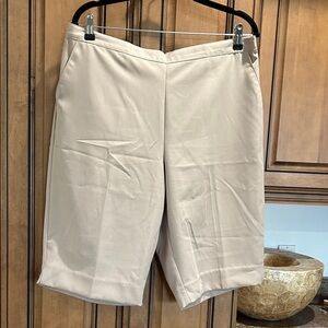 Alfred Dunner Light Beige Women's Bermuda Shorts